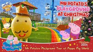 Mr Potato's Playground and Muddy Puddles at Christmas in Peppa Pig World (Dec 2024) [4K]