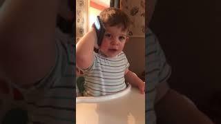 Toddler owns scammer on the phone !