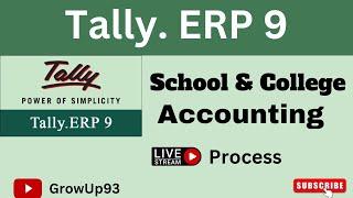 School & College Accounting in tally I Educational Accounting I Institute I School fee Accounting I