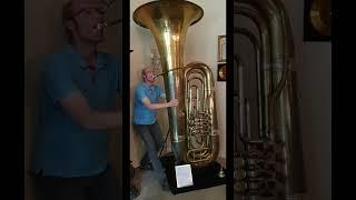 Riesen Monster Tuba Bohland & Fuchs, Test bei Amati, Giant Tuba in Amati Company Graslitz Kaisertuba