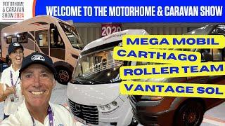 NEC Motorhome and Caravan Show 2024 - Mega Mobil, Carthago, Roller Team, Vantage Sol