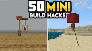 50 MINI BUILD HACKS | Minecraft 1.21 (bedrock/java)