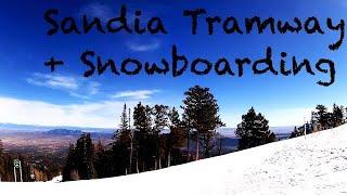 Sandia Peak Tramway snowboarding - 4K Amazing views - Albuquerque NM [Pakodot Vlog #001] [한글 자막]