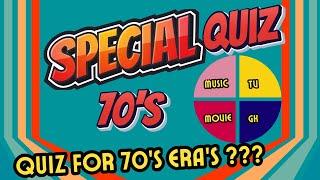 Pub Quiz Special For 70's Era's: Music, Movie, General Knowledge And Tv