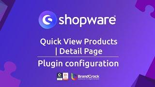 Shopware 6 Plugin  Quick View Products | Detail Page