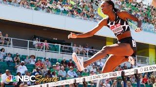 Dalilah Muhammad comfortably wins Olympic Trials 400m hurdles heat | NBC Sports