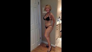 Black Sheer lingerie for older women | stylish curves | big size natural older woman