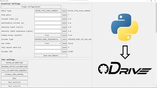 Python GUI for ODrive V3.6 