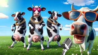 FUNNY COW DANCE 4 │Official Music | Cow Song & Cow Videos 2024 | Cow music | funny dancing cow | gay