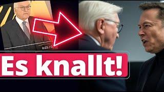 Vor 2 Stunden: Steinmeier eskaliert gegen Elon Musk!