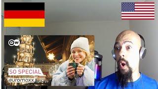 American Reacts To How To Make The MOST Of German Christmas Markets | German Video