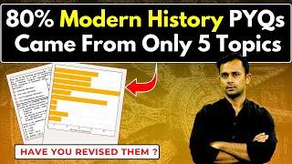 Have You Revised 5 Most Important Topics in Modern History for UPSC Prelims 2025 ? UPSC PYQs