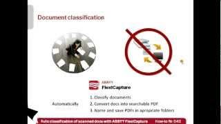 How-to No. 40 — Automated classification of scanned documents with ABBYY FlexiCapture