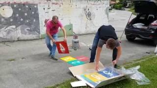 Application of DecoMark® hopscotch at school playground