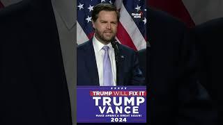 JD Vance lauds Trump for "greatest political comeback in American history" #USelection2024