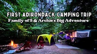 Our First Adirondack Camping Trip of the Season: Adventures with Poppy and Archie