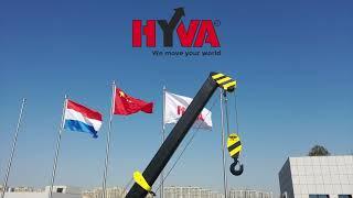 HYVA stiff boom cranes launch in China