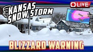  SIGNIFICANT BLIZZARD in Kansas! LIVE Storm Chaser