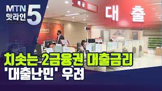 치솟는 2금융권 대출금리…'대출난민' 우려 / 머니투데이방송 (뉴스)