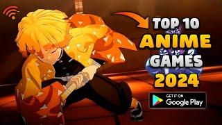 Top 10 Best ANIME Games For Android In 2024 | High Graphics (Online/Offline)