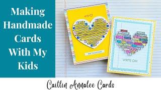 Making Handmade Back to School Cards With My Kids | Crafting with Kids - Teacher Appreciation