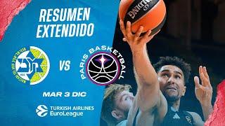 Resumen Extendido: Maccabi Tel Aviv vs Paris Basket - Jornada 13 Euroliga 2024-25