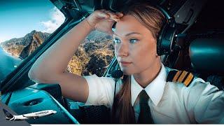 BOEING 737 Epic Crosswind TAKEOFF Madeira FUNCHAL Airport RWY05 | Cockpit View | Airline Pilot Life