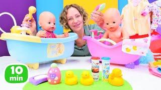 Lernen und spielen mit Nicole und Baby Born Puppen | 3 Folgen am Stück