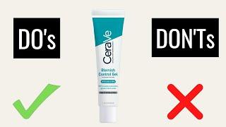 How To Use Cerave Blemish Control Gel for Acne