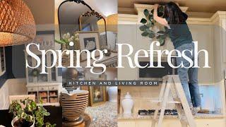 Spring Refresh// Kitchen and Living Room