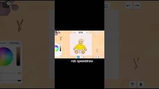 ROBLOX SPEED DRAW YELLOW BABY  AND COSMOS #recommended #popular #speeddraw #roblox #reaction #baby