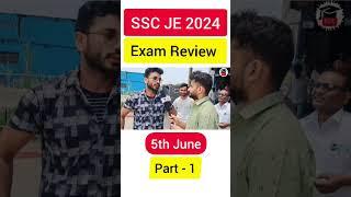 SSC JE 2024 exam review today  part-1