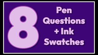 #8penquestions + some ink swatching!