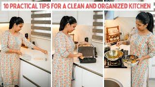 10 प्रैक्टिकल टिप्स किचन को साफ और आर्गनाइज्ड रखने के लिए | Smart Kitchen Organizing Hacks