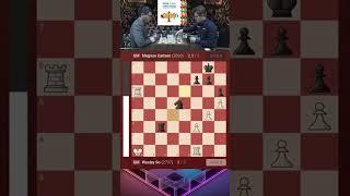 Magnus Carlsen brilliant save against Wesley So | Rd 3 Tata Steel Chess India Blitz #shorts