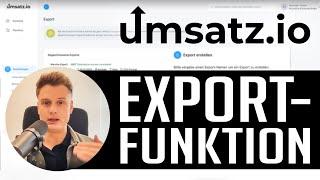 Export-Funktion nutzen, um umsatz.io mit anderen Systemen zu synchronisieren