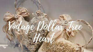 Vintage Dollar Tree Heart Makeover