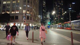 Central Sydney NIGHTLIFE Walk | Australia 4K