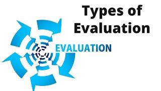 Types of evaluation #evaluation #monitoringandevaluation #M&E