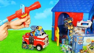 Pups Fire Truck Extinguishes a Playhouse