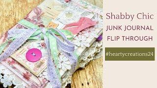 Shabby Chic Junk Journal Flip Through | Vintage Ephemera & DIY Ideas | #heartycreations24 (Sold)