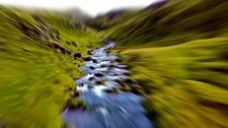 Amazing close up drone video of an icelandic river