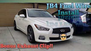 Q50 JB4 Fuel Wire Install + Exhaust Clip