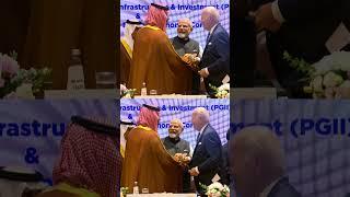PM Modi, US Prez Joe Biden and Saudi Crown Prince Muhammed Bin Salman shake hands