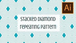 Illustrator - Create a layered diamond pattern