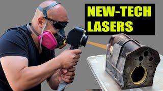 Laser Blasting Vintage Jaguar Parts