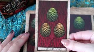 House Of The Dragon Tarot Cards  Deck Flip Through Review Unboxing