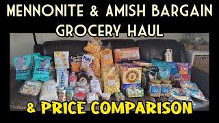 Amish Mennonite Bargain Grocery Haul & Price Comparison + Sam's club