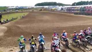 WMX Matterley Basin 2015 FIM Race start - Livia Lancelot, Kiara Fontanesi