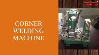 How to use corner welding machine-uPVC  portable window manufacturing